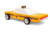 wooden taxi car toy