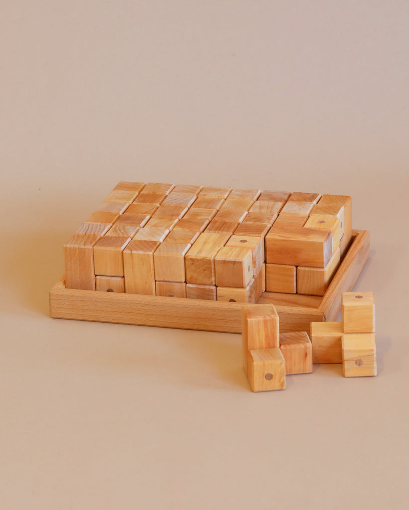 interlocking wooden blocks