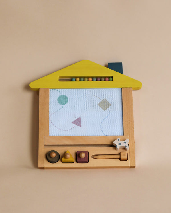 House shaped drawing board