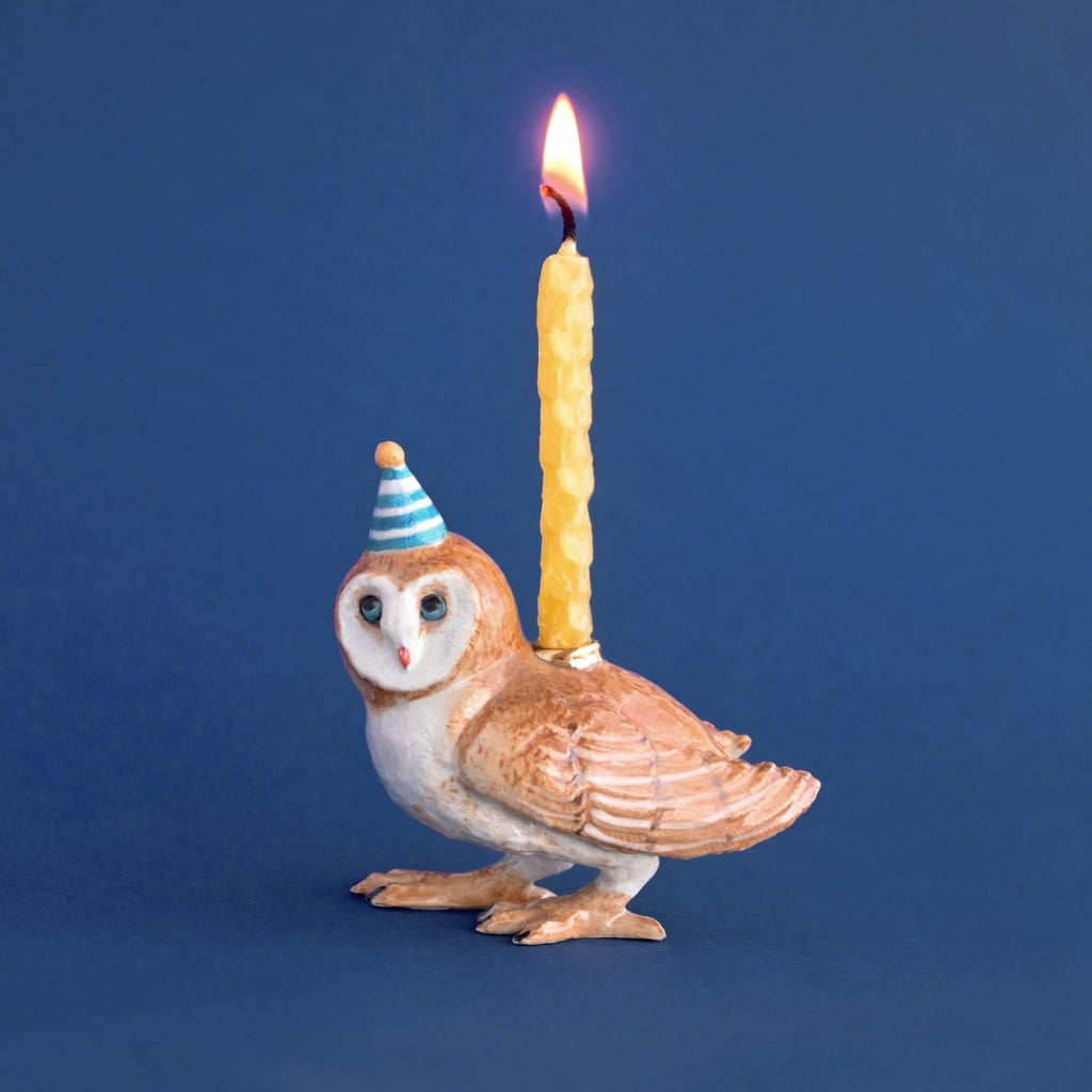 Owl candle holder