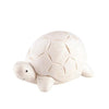 A small, Handmade Tiny Wooden Forest Animals - Turtle figurine with a textured shell and a simple, smiling face against a plain white background.