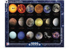A NASA, The Solar System - 1000 Pieces jigsaw puzzle by New York Puzzle Company featuring NASA Space Travel Poster images of the solar system: the sun, planets like Earth, Mars, and Jupiter, and other celestial bodies