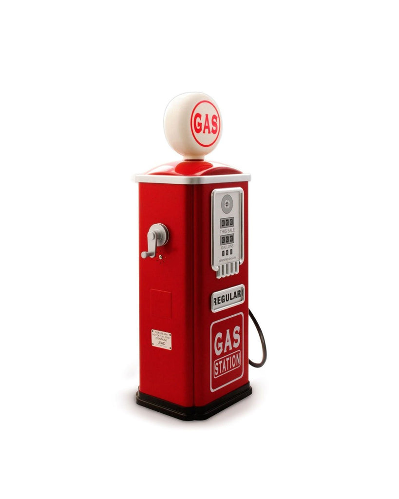Old school red gas station toy