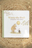 Winnie-the-Pooh: Finding Feelings is a board book by Tabitha Paige that helps toddlers explore emotions, featuring Pooh with a balloon and Piglet on a woven straw background.