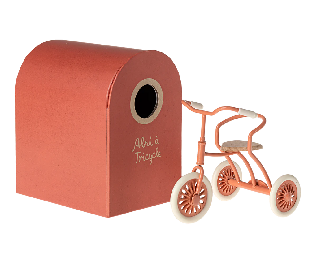Miniature coral tricycle toy