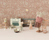 Miniature dollhouse kitchen set