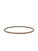 An elliptical Rattan Hula Hoop, possibly used for crafting or as a loom, shown against a solid black background. The frame is thin with a natural wood finish.