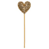 Add a touch of sparkle to your Easter Basket Gift Set with this gold glittery heart-shaped topper or wand, featuring a wooden stick handle—perfect for decorating Easter eggs or bringing whimsy to festive celebrations.