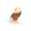 The Ostheimer Bird - Bald Eagle, Standing features hand-painted brown wings, a white head, and yellow beak and feet—perfect for imaginative play and inspired by classic Ostheimer toys. Stands upright on a white background.