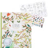 The Moulin Roty Botanist Coloring Book & Stickers features an illustrated cover with tree branches, birds, and butterflies, plus nature-themed stickers showcasing insects, plants, and birds.