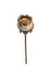 The Hobbyhorse - Lion features a plush lion head on a brown stick, resembling a classic toy hobby horse—ideal for safari-themed play. Shown against a plain white backdrop.