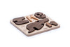 The Handmade Wooden Paleo Triceratops Dinosaur is an eco-friendly toy crafted from natural wood, shaped like a triceratops, perfect for little explorers and made to inspire imaginative play.