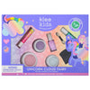 Klee Naturals Deluxe Makeup Kit - Unicorn Cloud Fairy featuring two eyeshadows, blush, nail polish, lip balm, and applicators in a box decorated with a unicorn.