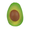 Arnold the Avocado Teething Toy is a safe, natural rubber teether featuring a halved avocado design with a brown seed and green-yellow flesh, offering sensory play for babies.