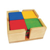 Colorful wooden squares