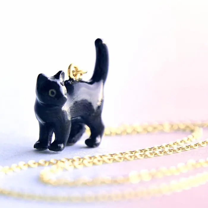 black cat necklace