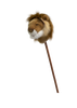The Hobbyhorse - Lion features a lion toy head with a fuzzy mane attached to a brown stick, resembling a classic stick animal hobby horse, shown against a plain white background.