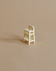 Miniature off-white high chair for mice from the Maileg Family Breakfast Set.