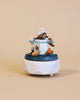 Arctic themed wooden music box with arctic animals