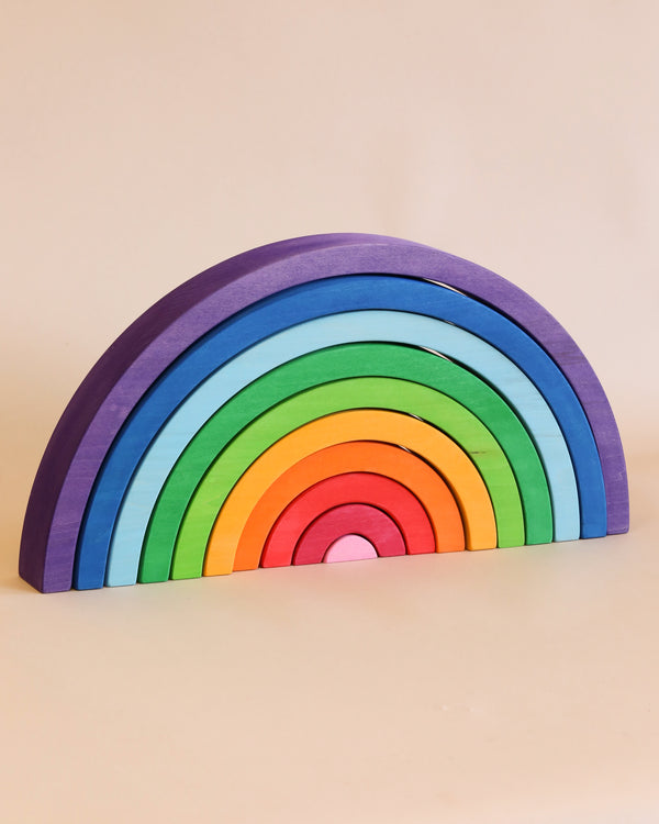 wooden rainbow toy