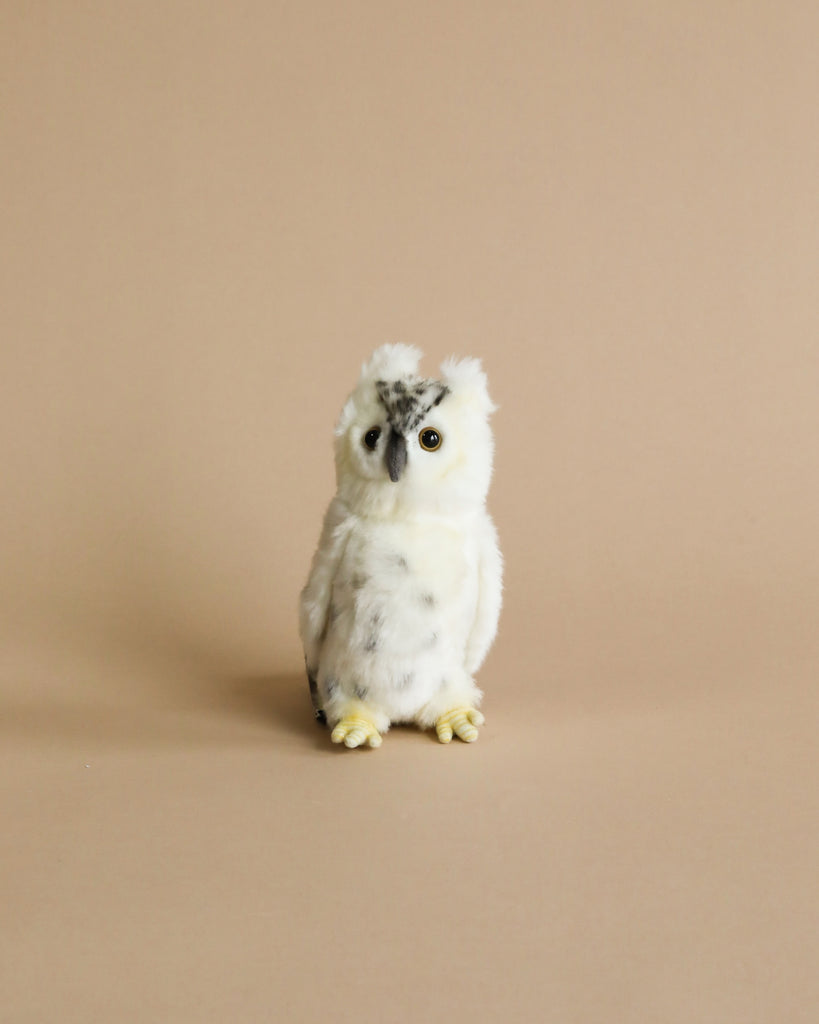 white stuffed owl