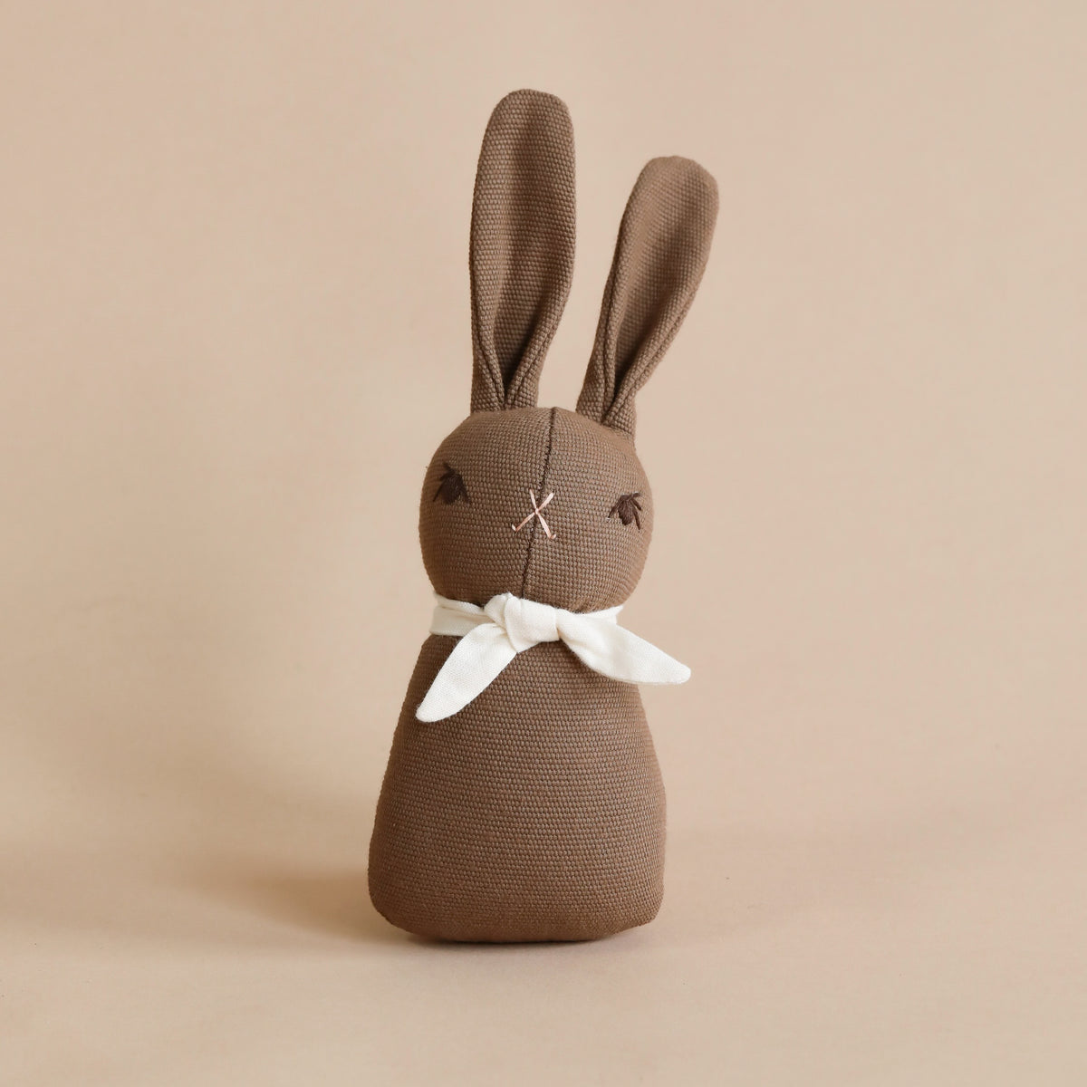 Polka Dot Club Rabbit Rattle - Brown– Odin Parker