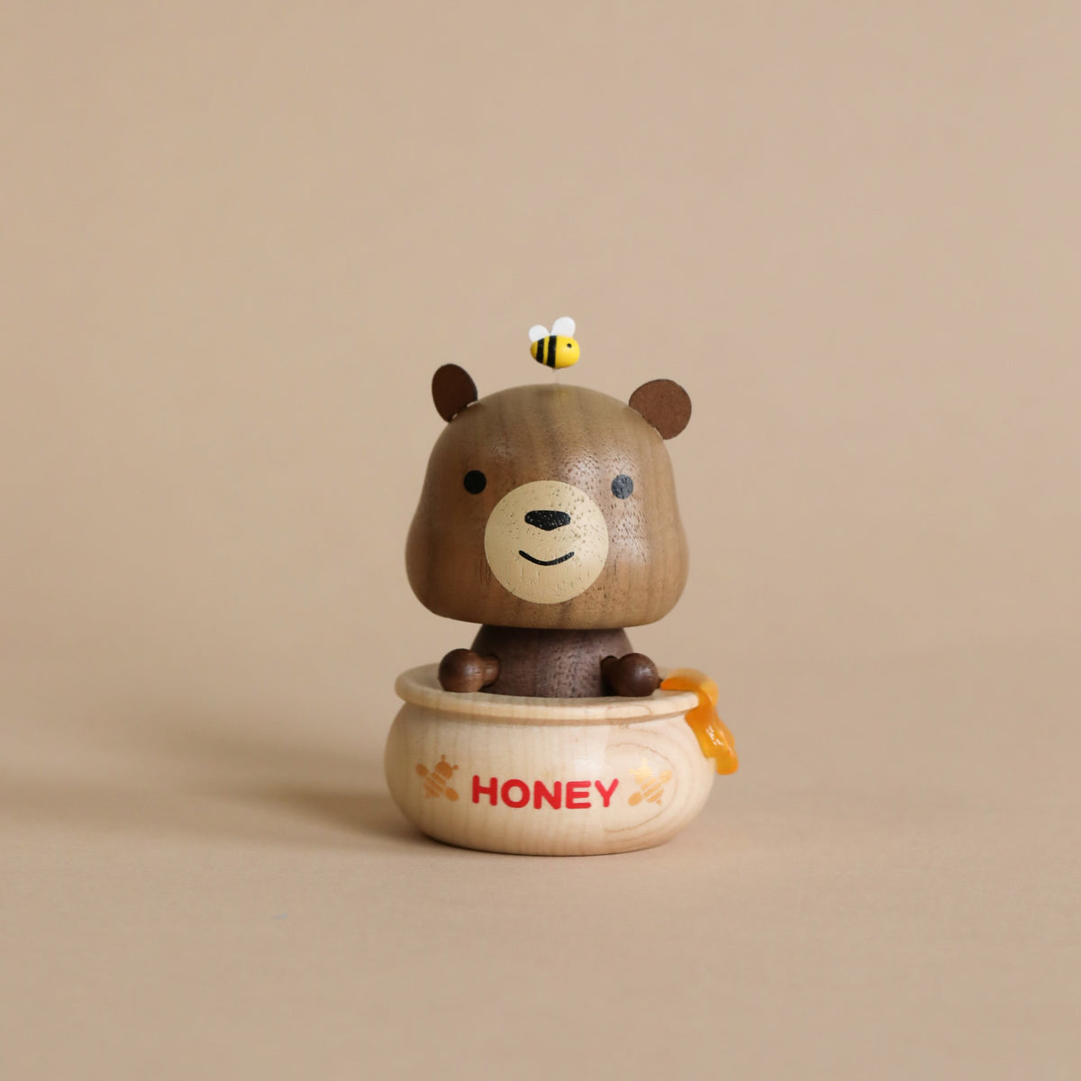 Wooden Honey Bear Bobblehead– Odin Parker