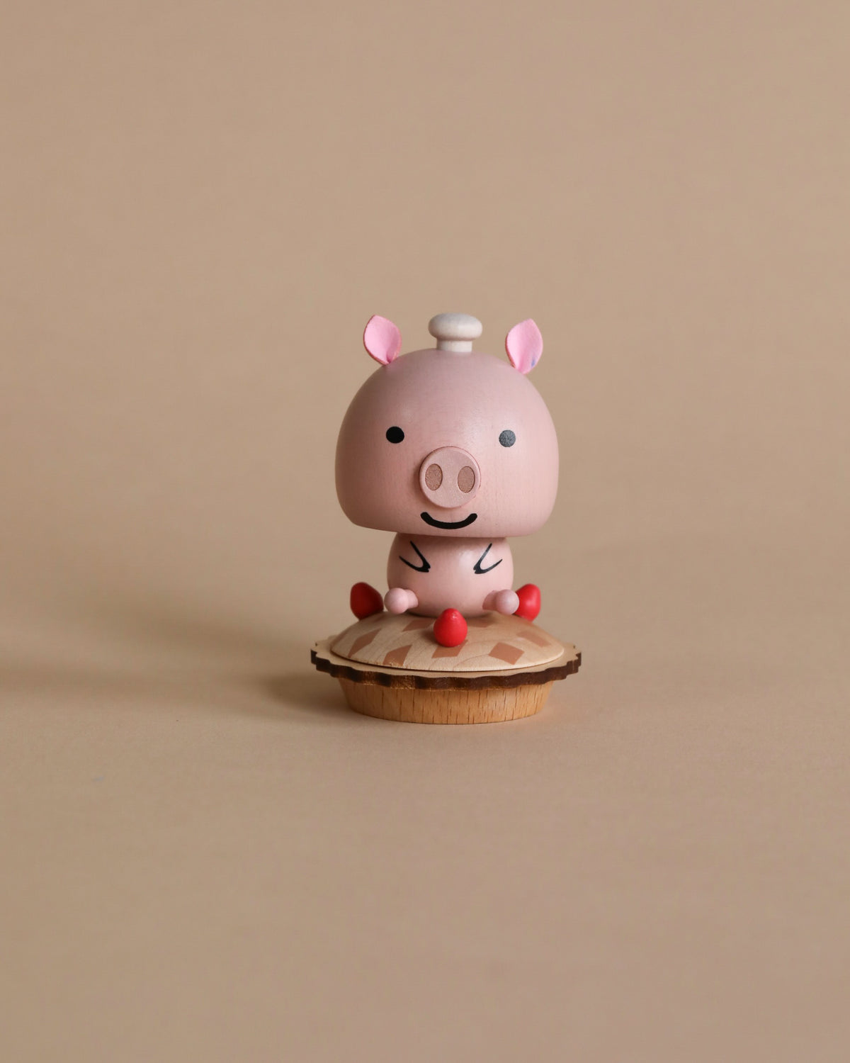 Wooden Pig Bobblehead– Odin Parker