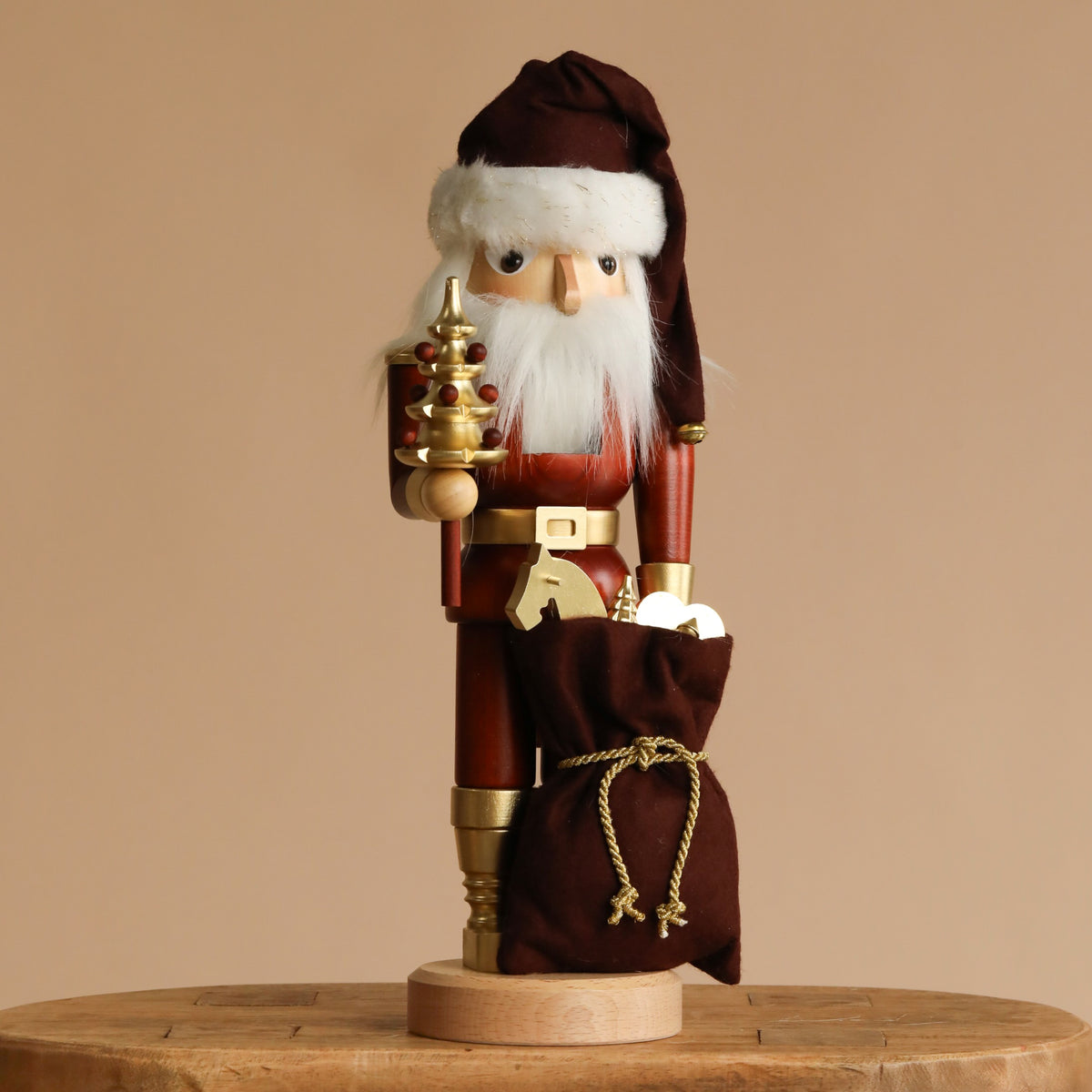 Christian Ulbricht Collectible Wooden Nutcracker - Santa (Natural