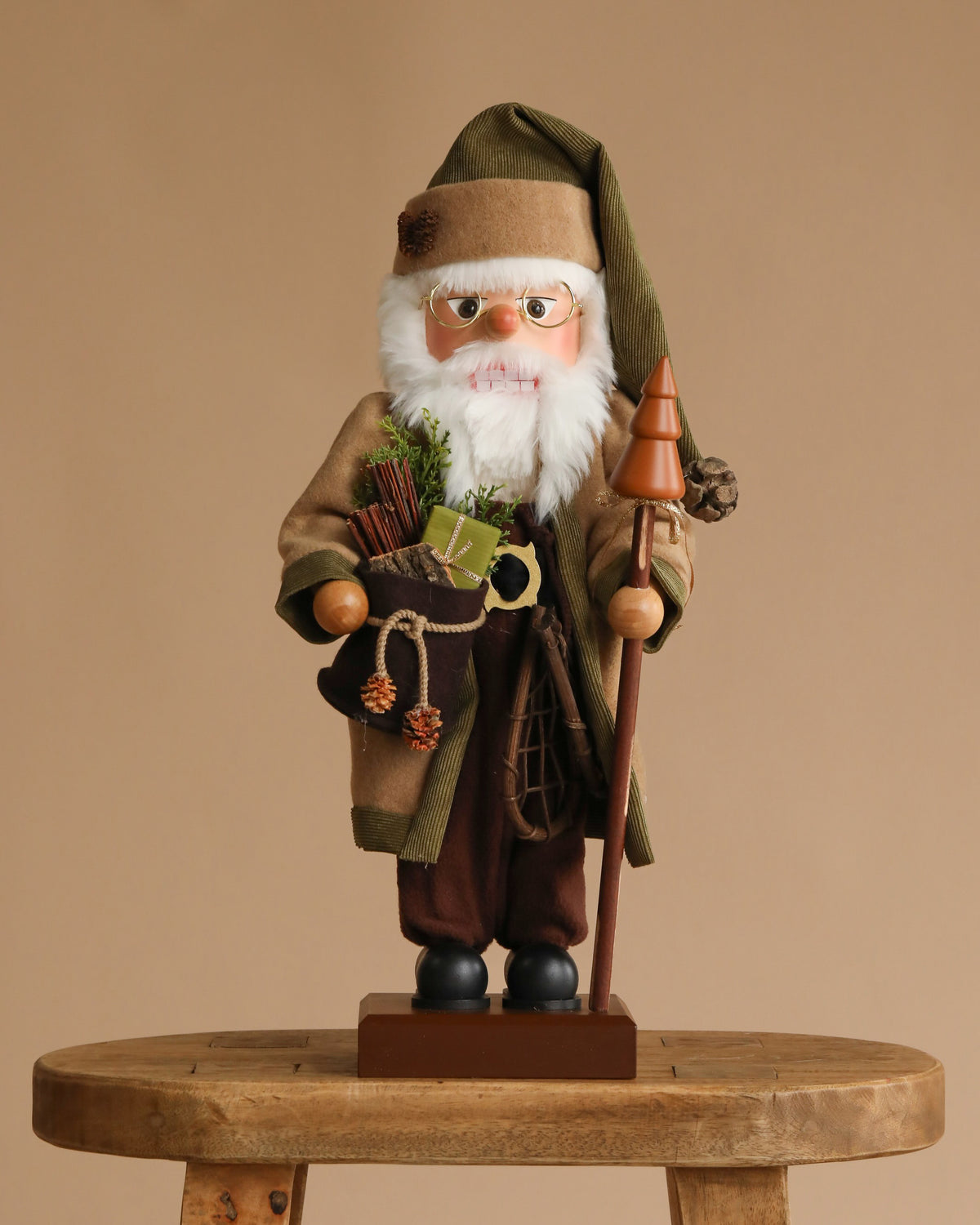 【中古】「非常に良い」［CD］Nutcracker Christian Ulbricht Collectible Wooden Nutcracker - Forest Santa