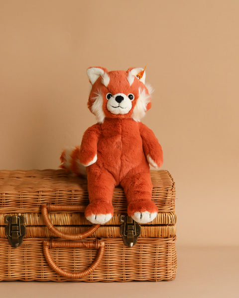 Steiff, Benji Red Panda Stuffed Animal Plush, 11 Inches