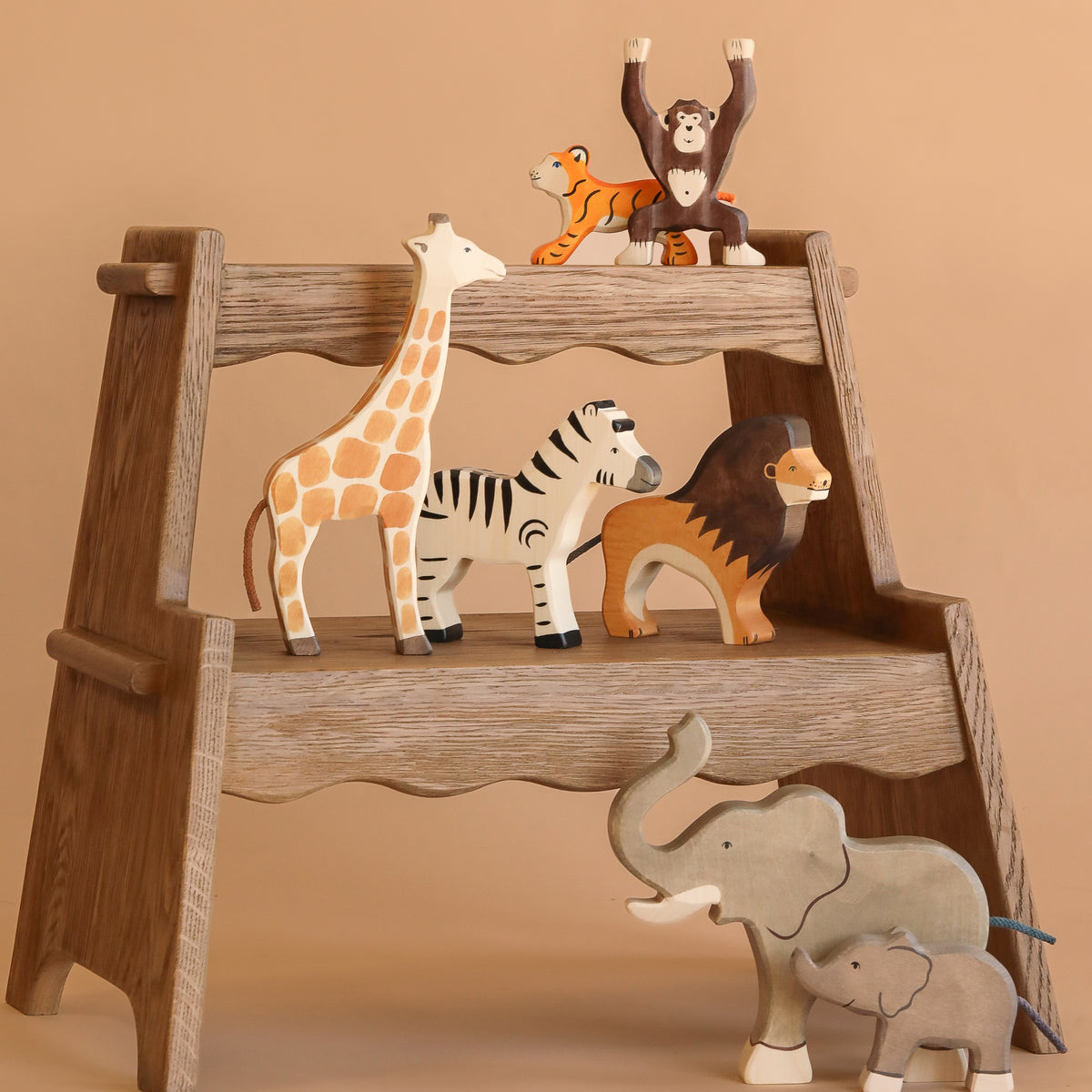 ポケモン Jammer　ベロリンガ　アメトイ　ビンテージ　海外製　tiger社製 Holztiger Handmade Wooden Safari Animals Set– Odin Parker
