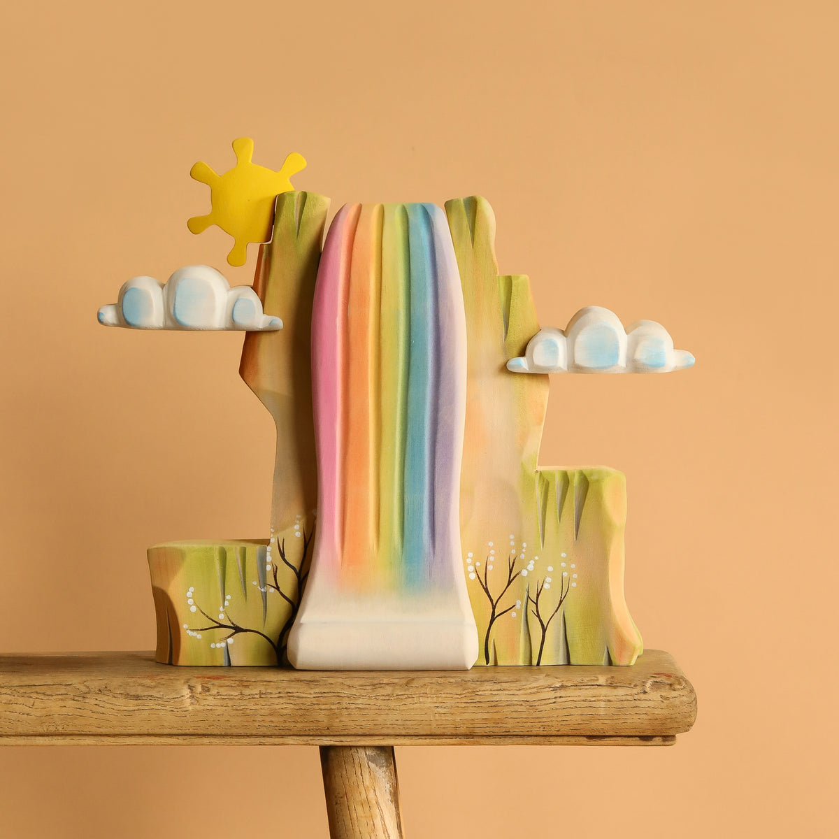 スツール Rainbow Bumbu Handmade Wooden Rainbow Cliff– Odin Parker
