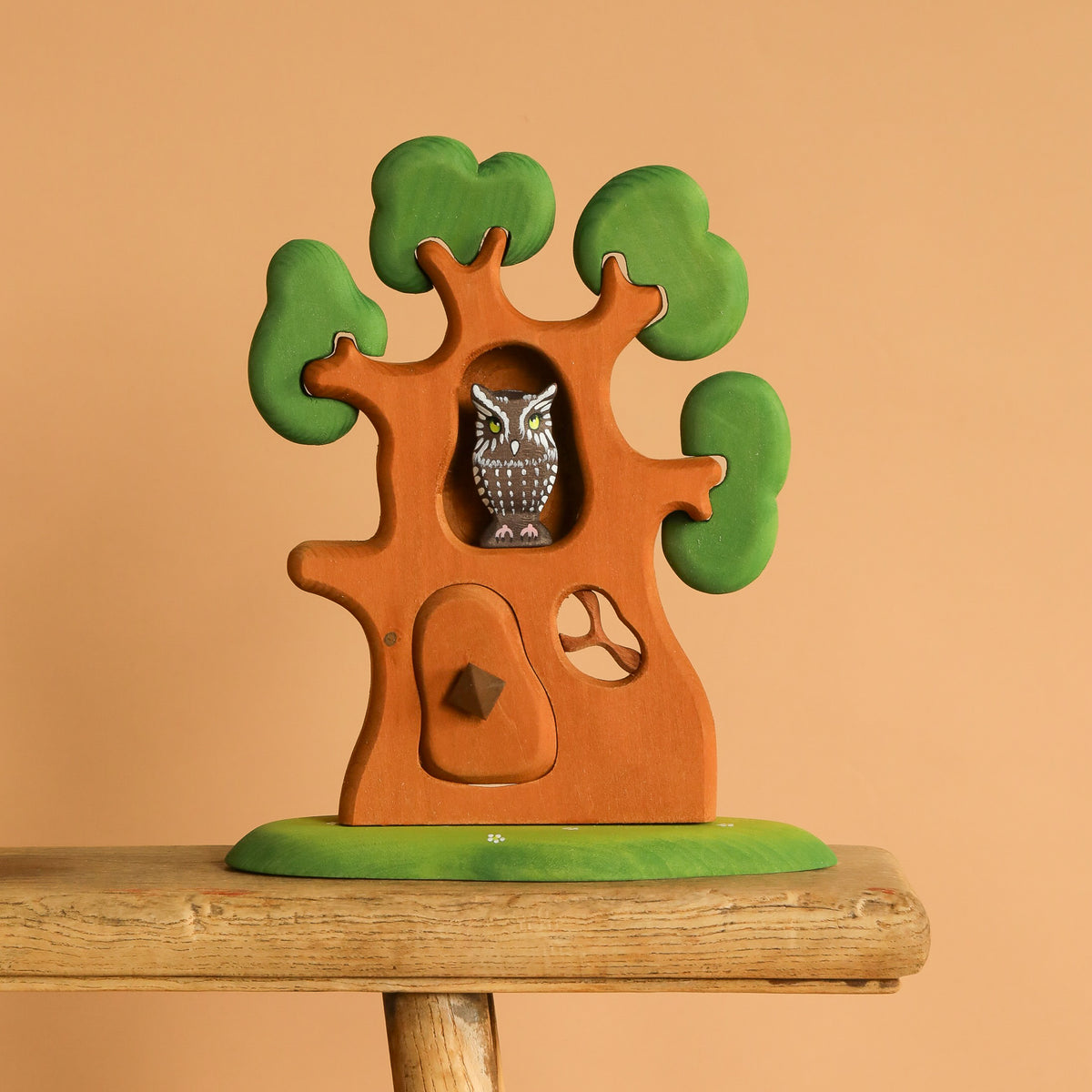 Bumbu Handmade Wooden Ancient Oak Tree with Owl Set– Odin Parker