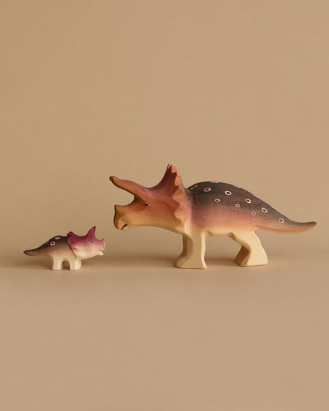 Bumbu Handmade Wooden Triceratops Dinosaur Set– Odin Parker