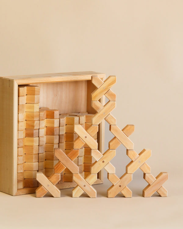 wooden stacking X toys