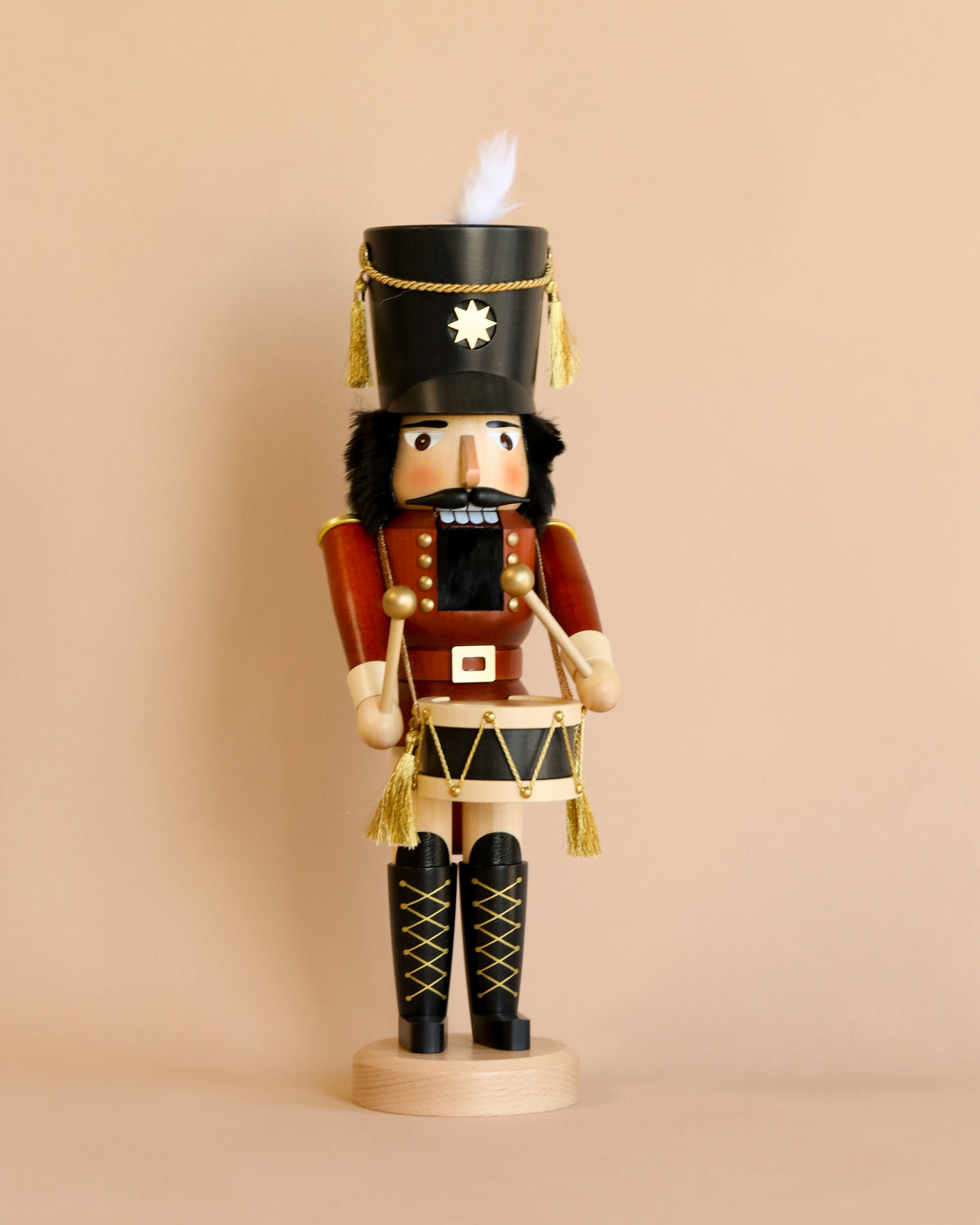 Christian Ulbricht Collectible Wooden Nutcracker Drummer Odin