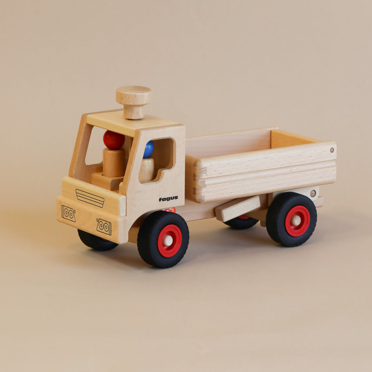 Old Fagus store Flatbed Truck Montessori Toy