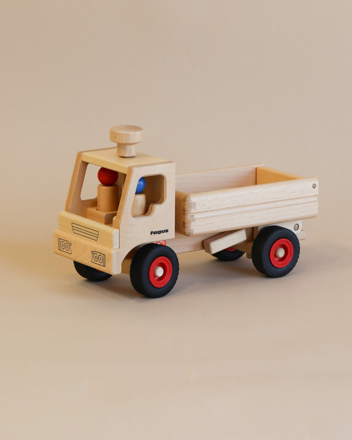 Handmade Large Oak shops Wood Toy Truck Vintage