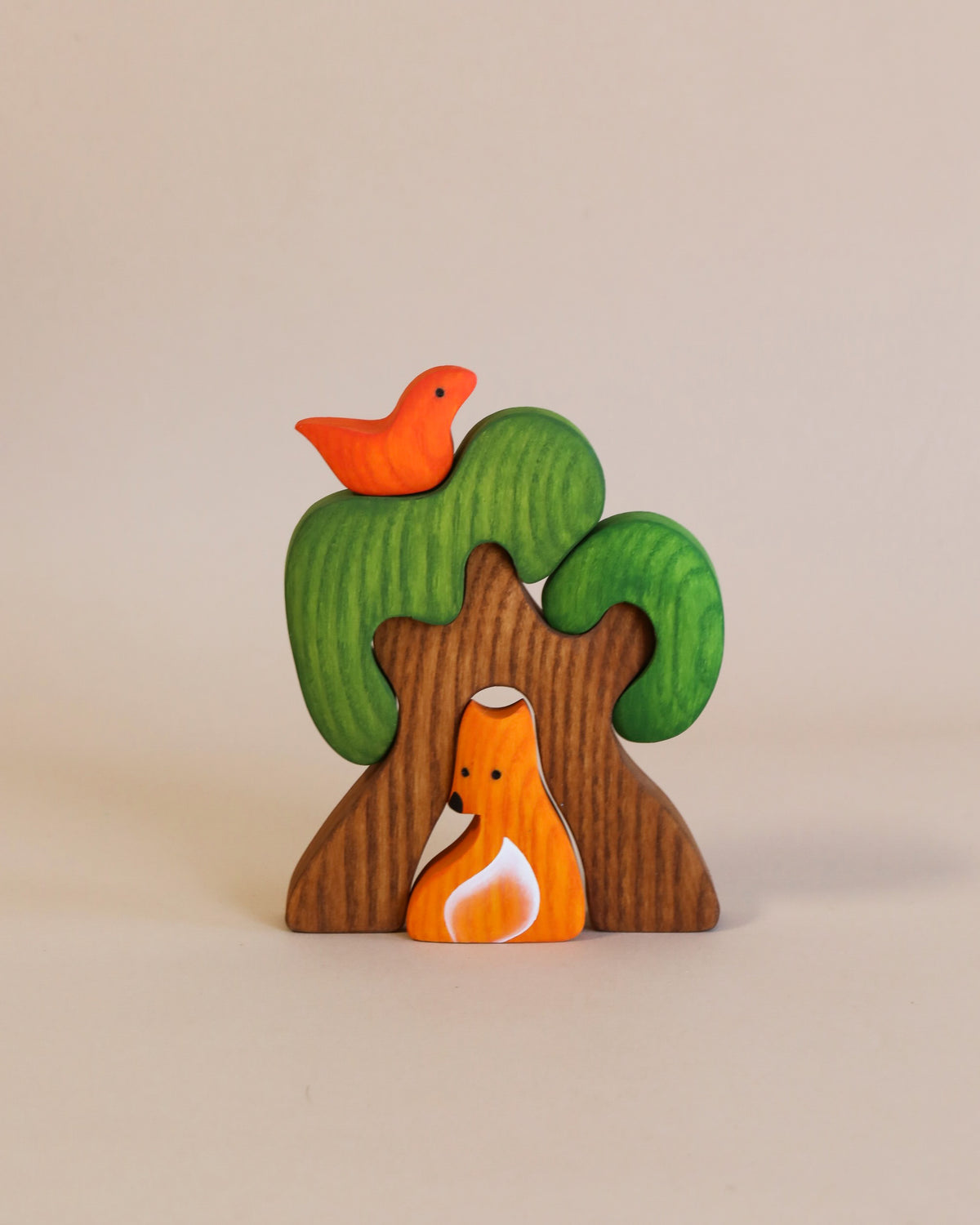 Handmade Wooden Tree with Fox– Odin Parker
