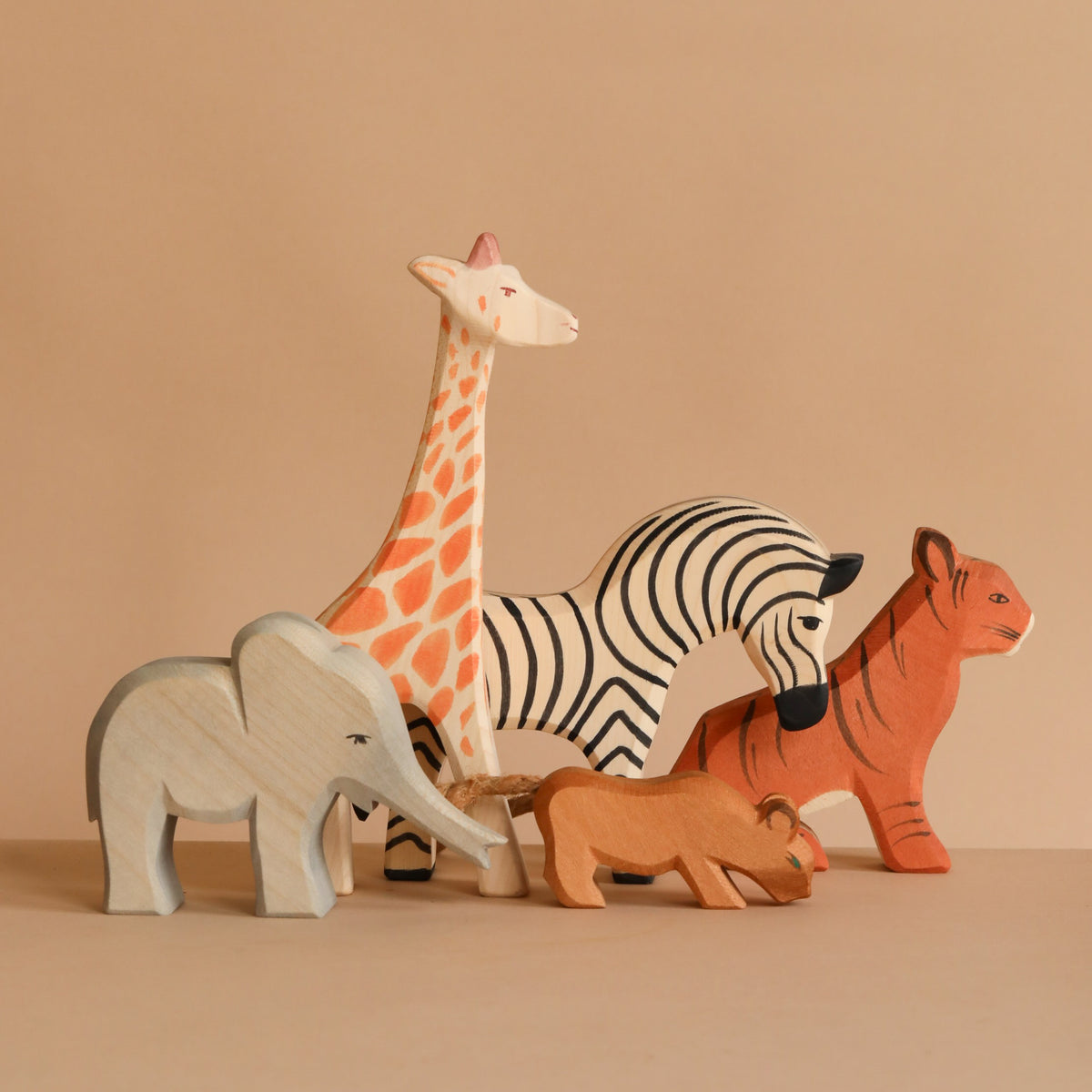 Ostheimer Handmade Wooden Safari Animals Set– Odin Parker
