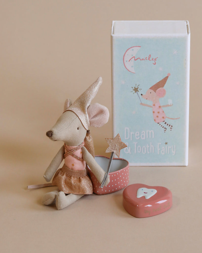 tooth fairy mouse doll in a box