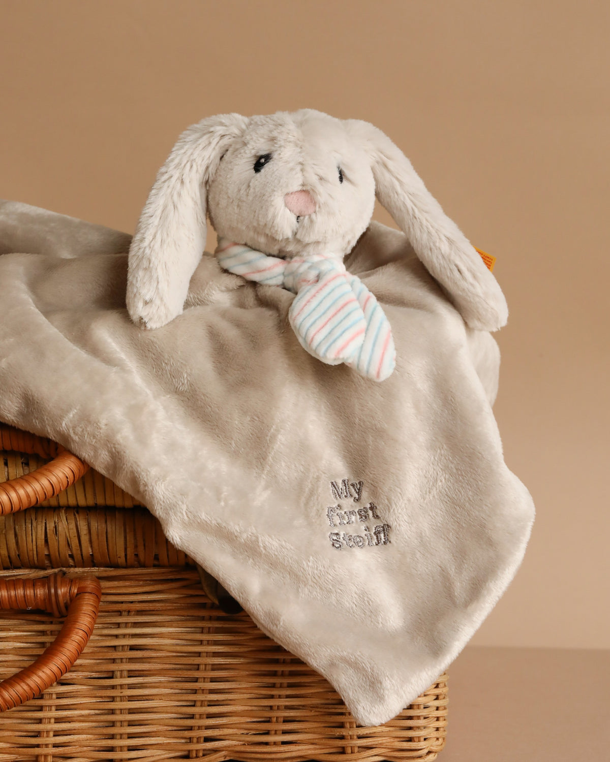 Hoppie Rabbit Steiff Hoppie Rabbit Security Blanket Baby Toy, 10 Inches– Odin Parker