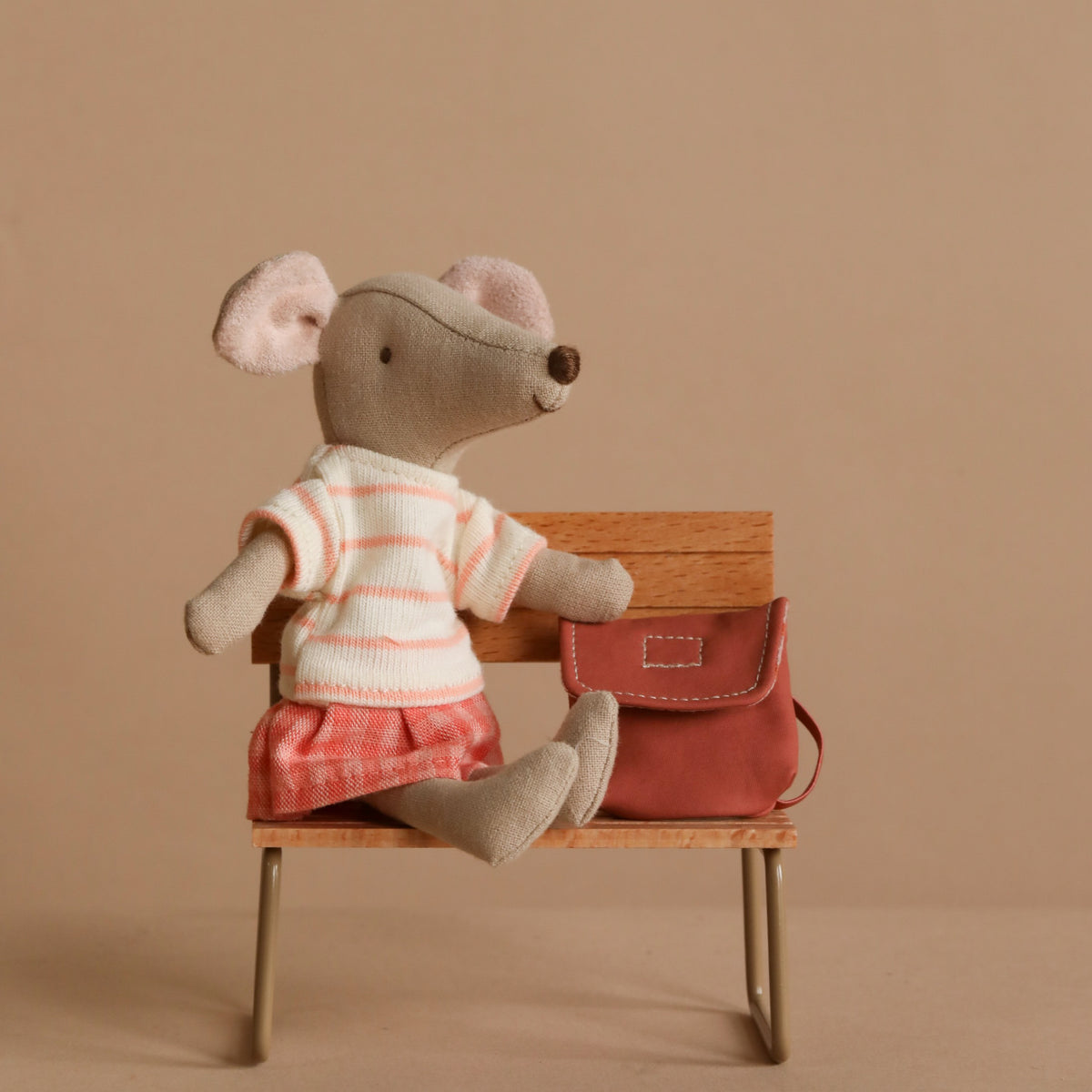 Maileg Big Sister With Backpack - Coral– Odin Parker