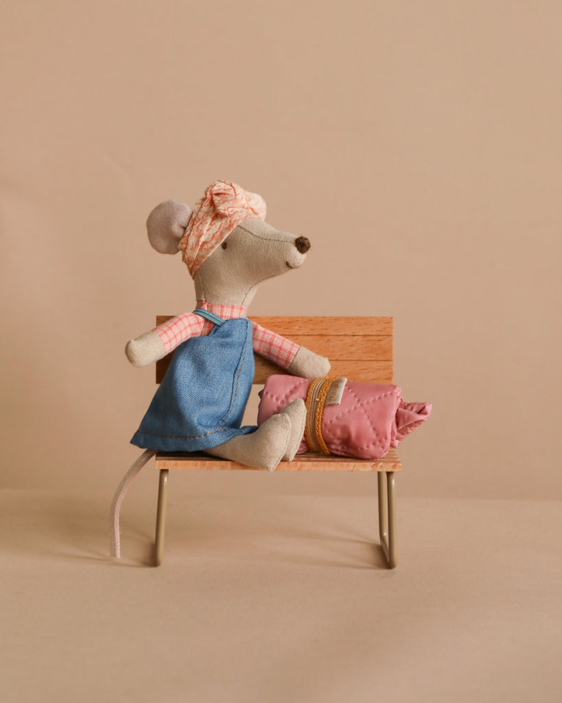 Maileg Hiker Mouse With Blush Sleeping Bag - Big Sister– Odin Parker