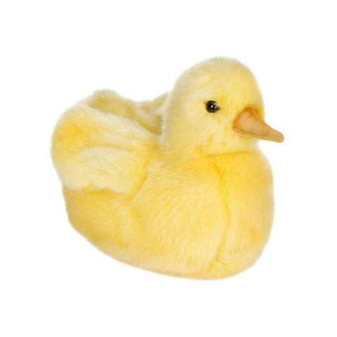 A realistic plush toy of a Duck Chick Stuffed Animal, isolated against a plain white background. The duckling appears soft and fluffy with a gentle expression.