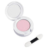 Open compact of light pink eyeshadow with an applicator sponge from the Klee Naturals Deluxe Makeup Kit - Pink Ballet Fairy.