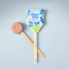 The Garden Seed Pop (Single) is perfect for starting a vegetable garden or family gardening, featuring a wooden stick, soil pellet, and packaging with blue leaves and yellow flowers that says “Sweet Basil Seed Pop – Plant Me!”.