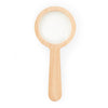 The Wood Magnifier features a beechwood handle, a round lens with 3x magnification, and is shown against a white background.