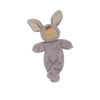 The Olli Ella Cozy Dinkum - Bunny Twinkle is a posable plush doll in a soft, light purple bunny suit with long ears and a sleepy face, shown lying on a plain white background. Perfect for cuddles or display.
